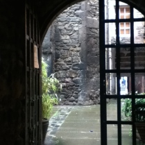 One of the oldest courtyard gardens near to Edinburgh Castle